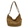 Alphabet Canvas Bag Women's 2025 New Trendy Fashion Versatile Tote Bag Student Class Large Capacity Messenger Bag