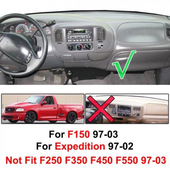 Xukey For Ford F150 F-150 1997-2003 Dash Cover Mat Dashmat Carpet 1998 1999 2000