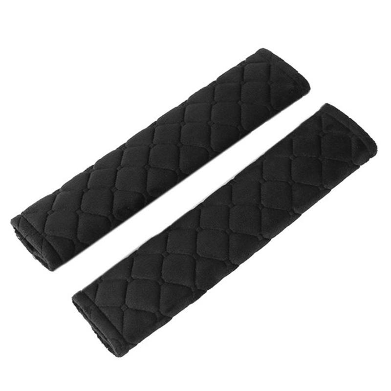 2Pcs Universal Car Seat Belt Cover Adjustable Soft Plush BackPack Strap Kids Adults Car Seat Belt Shoulder Pads Auto Accessories