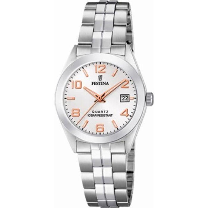 Ceas Dama - FESTINA - Otel - Rezistent la apa 10 ATM - Quartz - Data