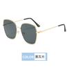 High End Fashion UV Resistant Sunglasses 2025 Gradient Large Frame Metal Sunglasses for Outdoor Travel Sunshade Sunglasses