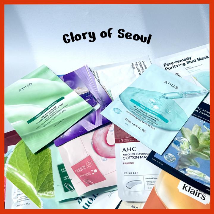 [Glory of Seoul] Korean Beauty RANDOM Mask Sheet 1ea (Not a Set)