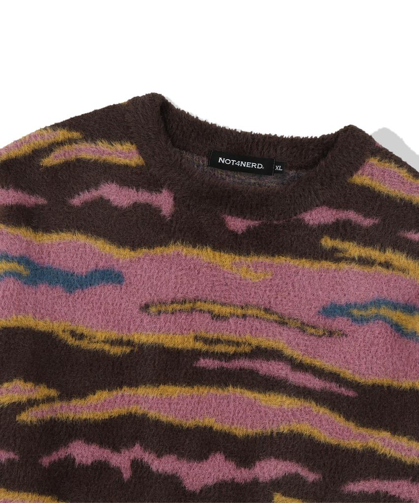 NOT4NERD Night Mist Mohair Knit - Brown
