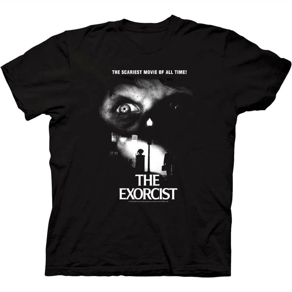 Vintage The Exorcist Scary Film Retro Scream Movie Graphic T Shirts Scary Halloween Horror Nights Tops Men's Clothing