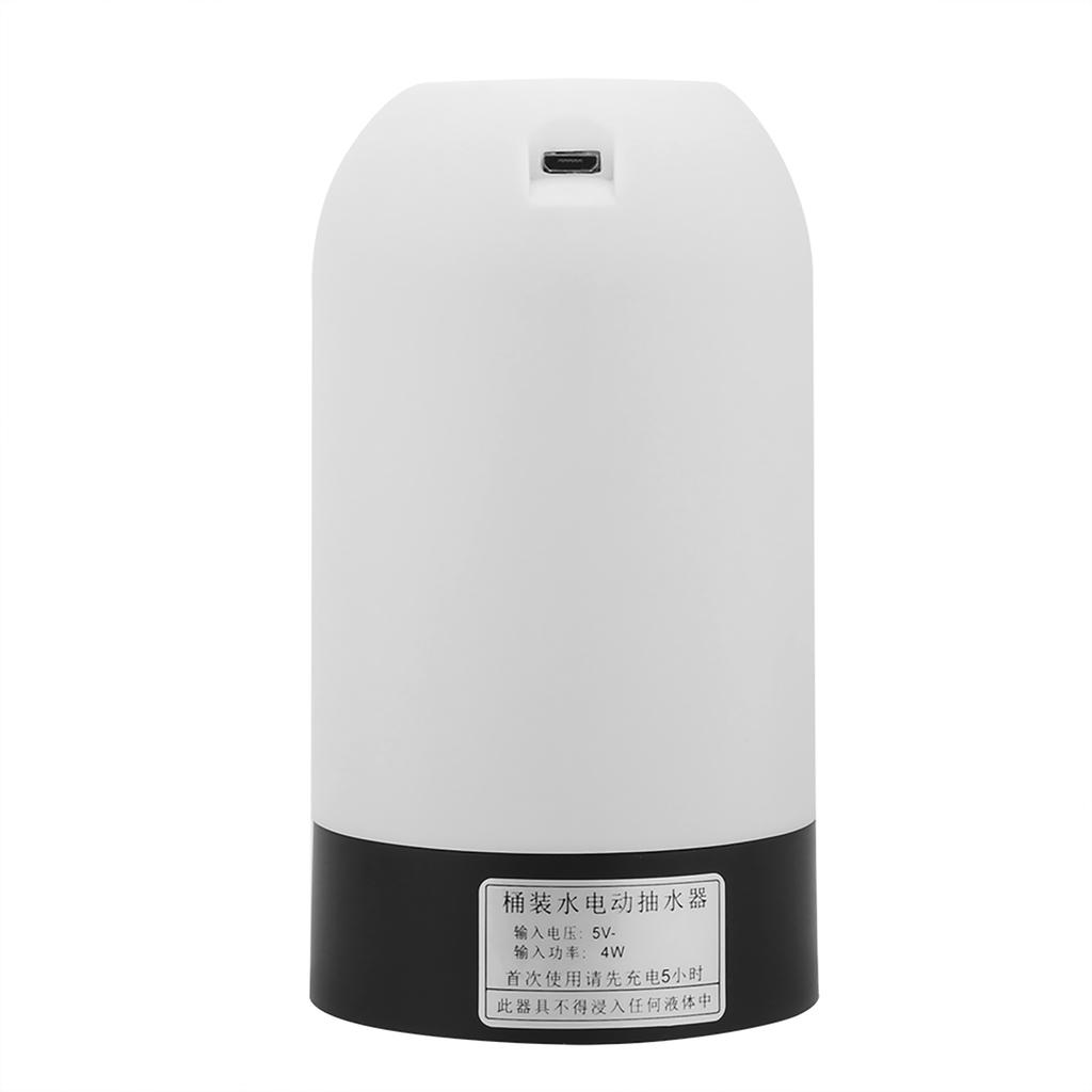 Bärbar LED-lampa Vattenpump för flaska USB-uppladdningsbar Dispenser för Hemmakontor (Vit)