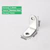20/50/100PCS L Brackets Stainless Steel Corner Braces with Screws, 90° Right Angle Shelf Supports for Wood Furniture Accessories, Table