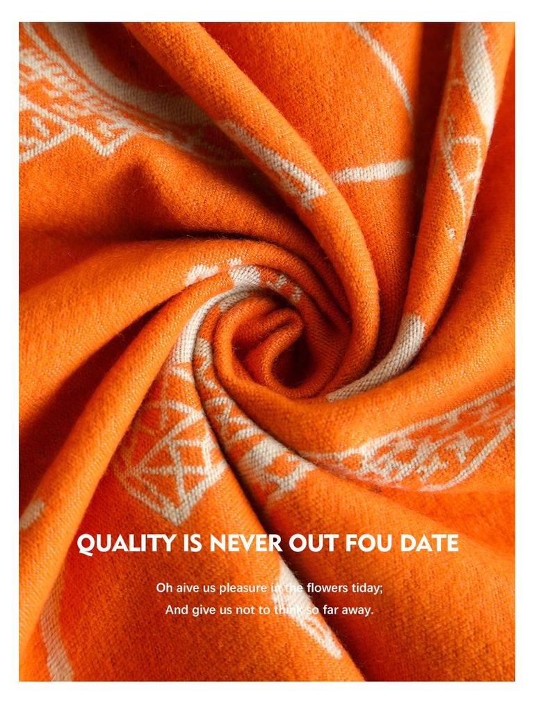 2025 Schicker Kaschmir-Imitat Damen Schal - Warmer Europäischer & Amerikanischer Stil Herbst/Winter Halswärmer Vielseitiges Tuch