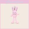 Floral Printed Bunny Plush Keychain Toy Pendant Cartoon Stuffed Doll Gift Kids