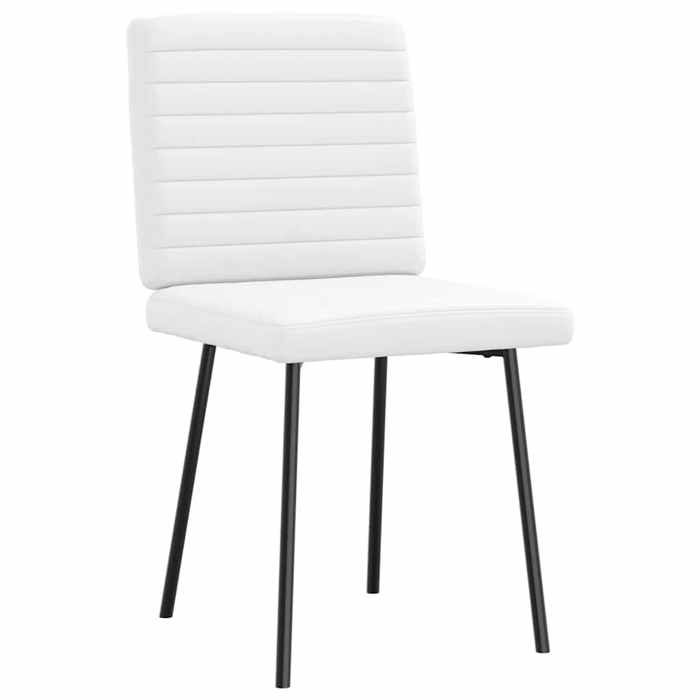 VidaXL Chaises à manger lot de 4 blanc similicuir, chaise, chaise de salon, chaise d'appoint, chaise de cuisine, siège à 3315272