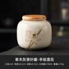 Barattolo Europeo in Ceramica con Coperchio Fiori Dipinti a Mano per Decorazione Tavolo Contenitore Ermetico per Tè Dispenser per Cereali da Cucina