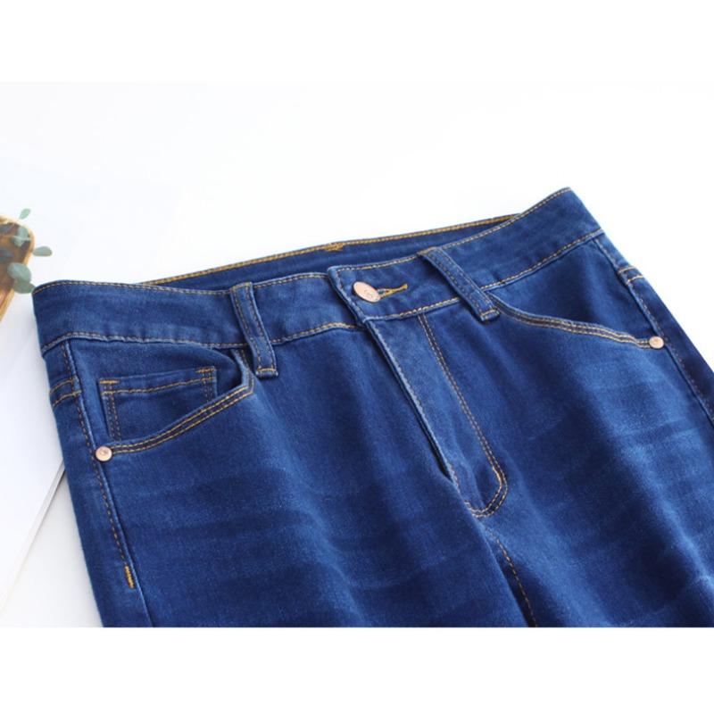 Micro-flared Stretch Jeans High-waisted Flared Slim Casual Pants for Women