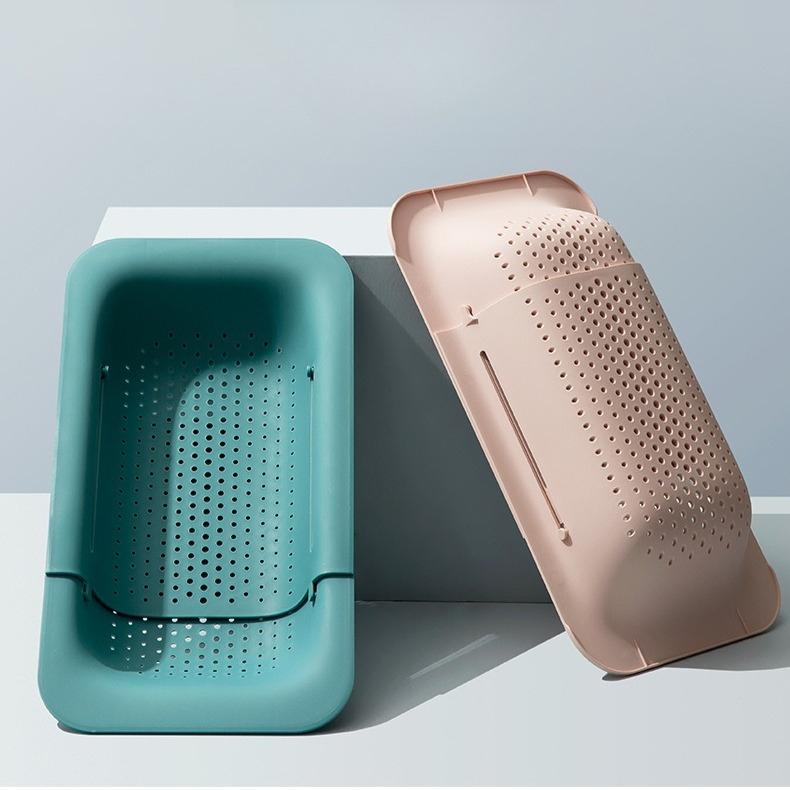 Colander Strainer Over The Sink Colander Extendable Bathtub Tray Kitchen Gadgets Home Kitchen Strainer Dish Rack Drainer