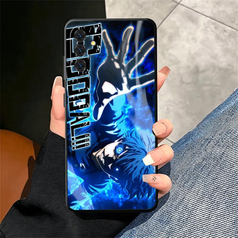 Blue L-Locks Isagi Yoichi Soft Phone Case for Samsung A17 A37 A57 A16 A26 A36 A56 A15 A25 A35 A55 A14 A24 A34 A54 A13 A23 A33 A5