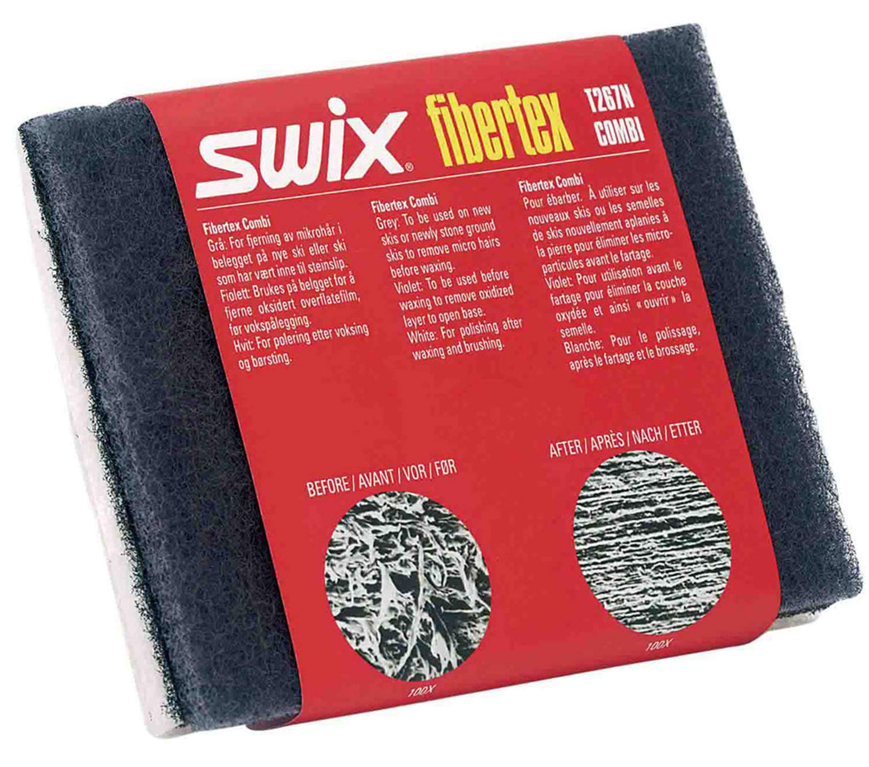

Комбинация полировки лыж и сноубордов SWIX Fibertex с грубой отделкой, по 1 шт. T0267J Tune up [Сделано в Японии] белый