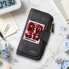 Vintage PU Leather Wallet Fashion New York Print Long Purse Casual Portable Multi Card Holder Daily Use Zipper Wallet