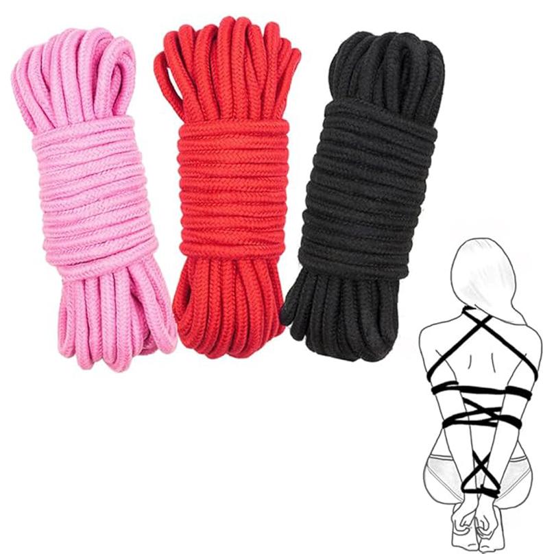 Soft Cotton Sex Ropes Bondage Rope Restraint Kit for Adult Sex Games Couple BDSM Strap Use for Restraints Game