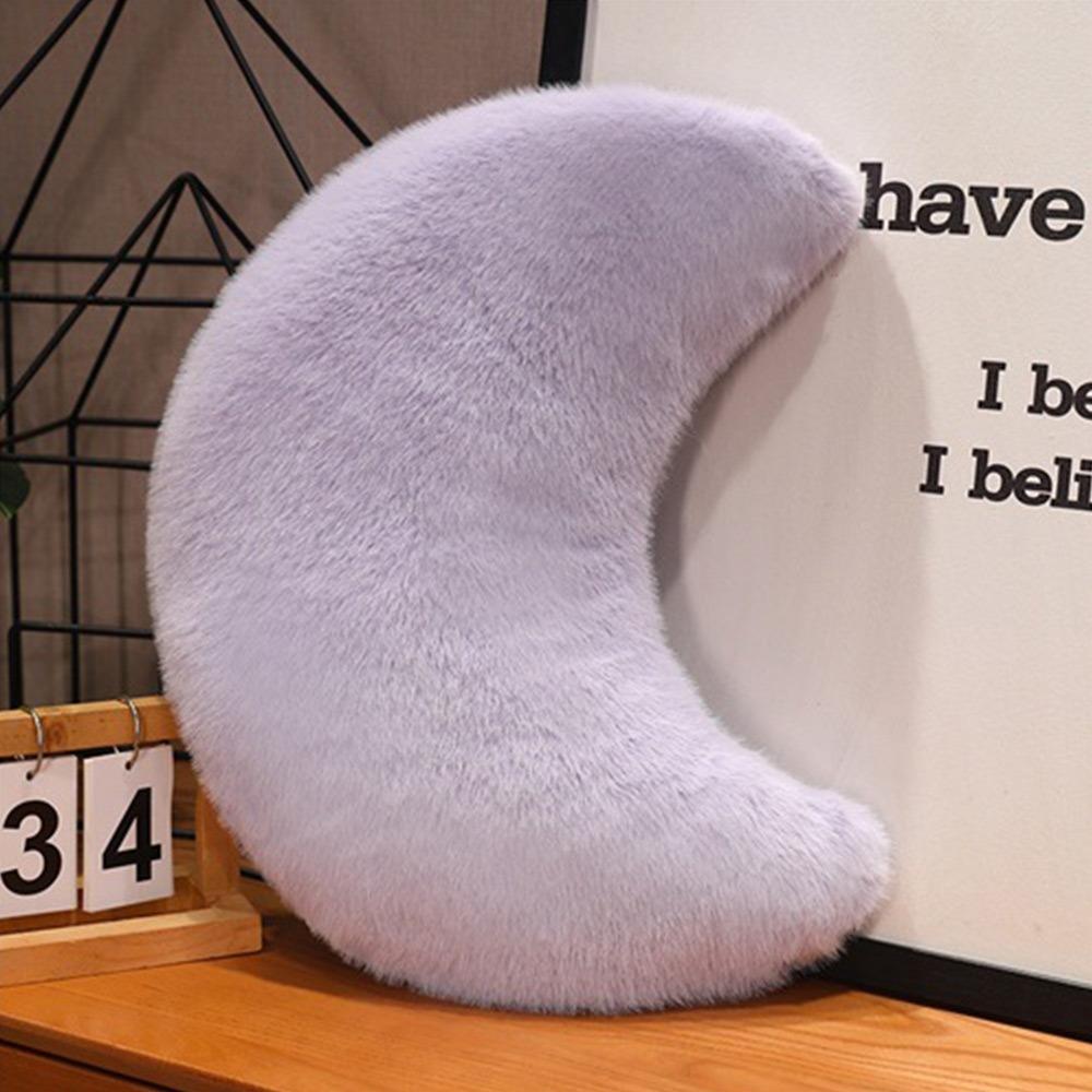 Creative Gift Moon Pattern Heart Plush Pillow Pink Color PP Cotton Soft Pillow Soft Star Shape Stuffed Pillow for Birthday