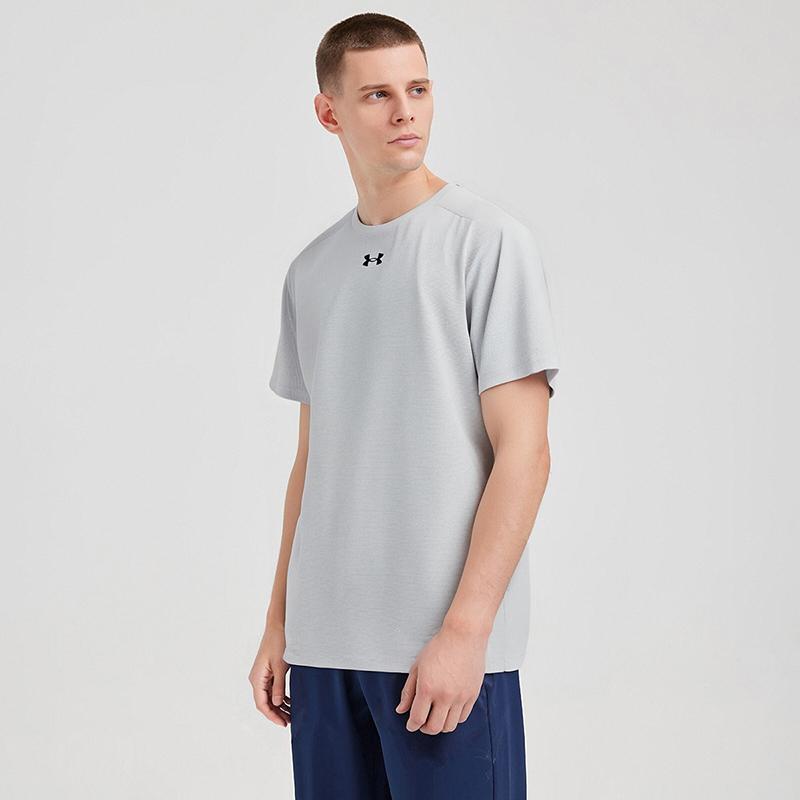 Under Armour Loose Knit Crew Neck Short Sleeve T-Shirt Unisex Tops 24500502-009