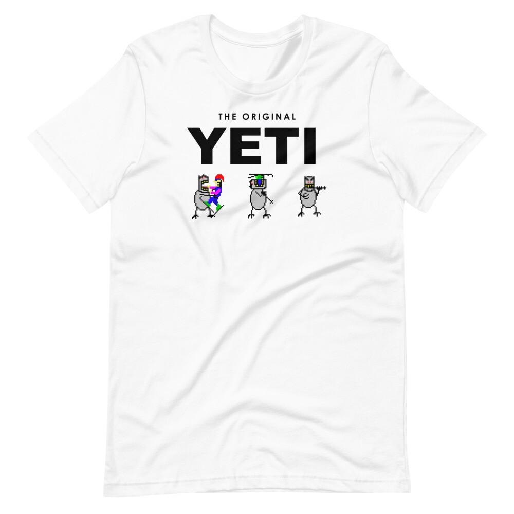 THE ORIGINAL YETI Parody SkiFree Windows 95 Microsoft Tee Short-Sleeve T-Shirt Unisex T-Shirt