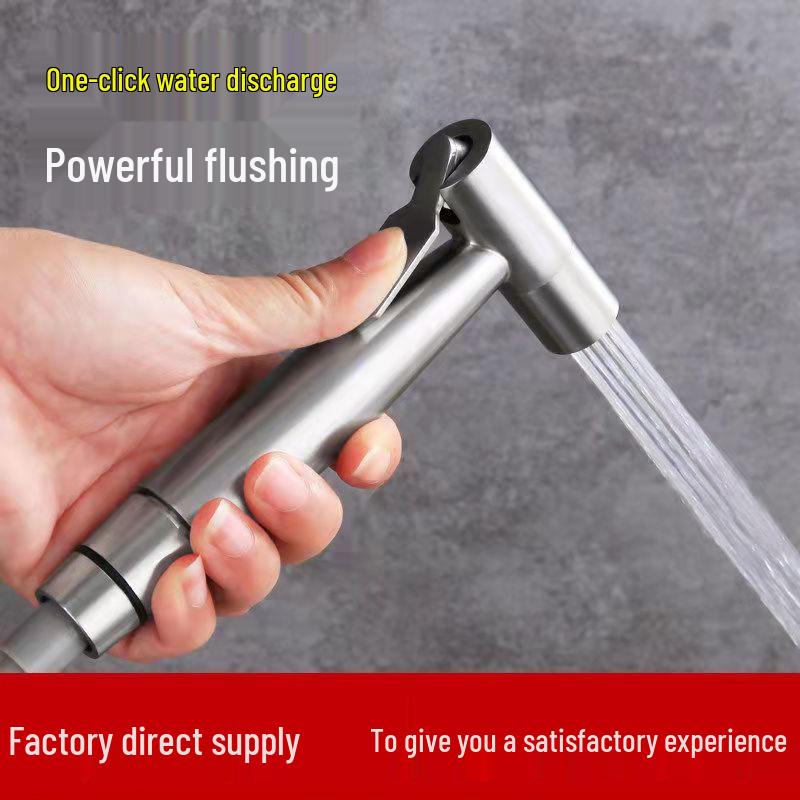 304 Steel Bathroom Toilet Sprayer Set with Faucet Nozzle
