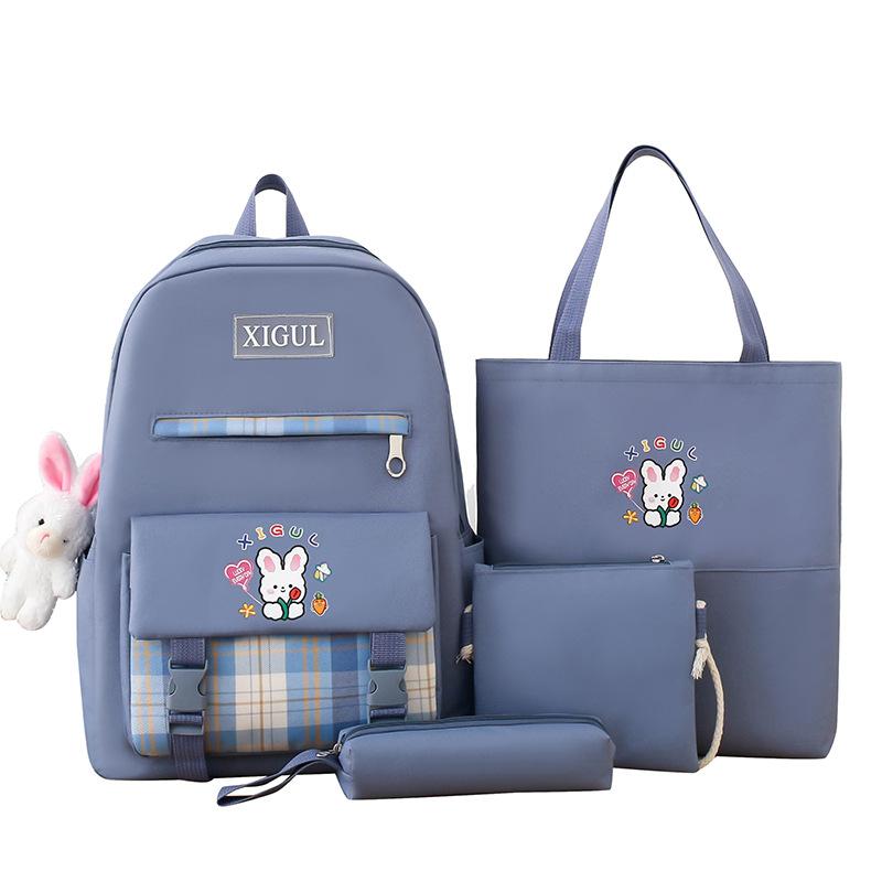 School bag, student school bag, female primary school student, junior high school student, large capacity backpack, small fresh outdoor