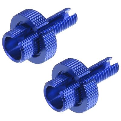 2 Pezzi Blu 8mm Leve Freno Frizione Moto Vite Regolatore Bullone M8x1.25 Regolatore Filo Cavo Frizione