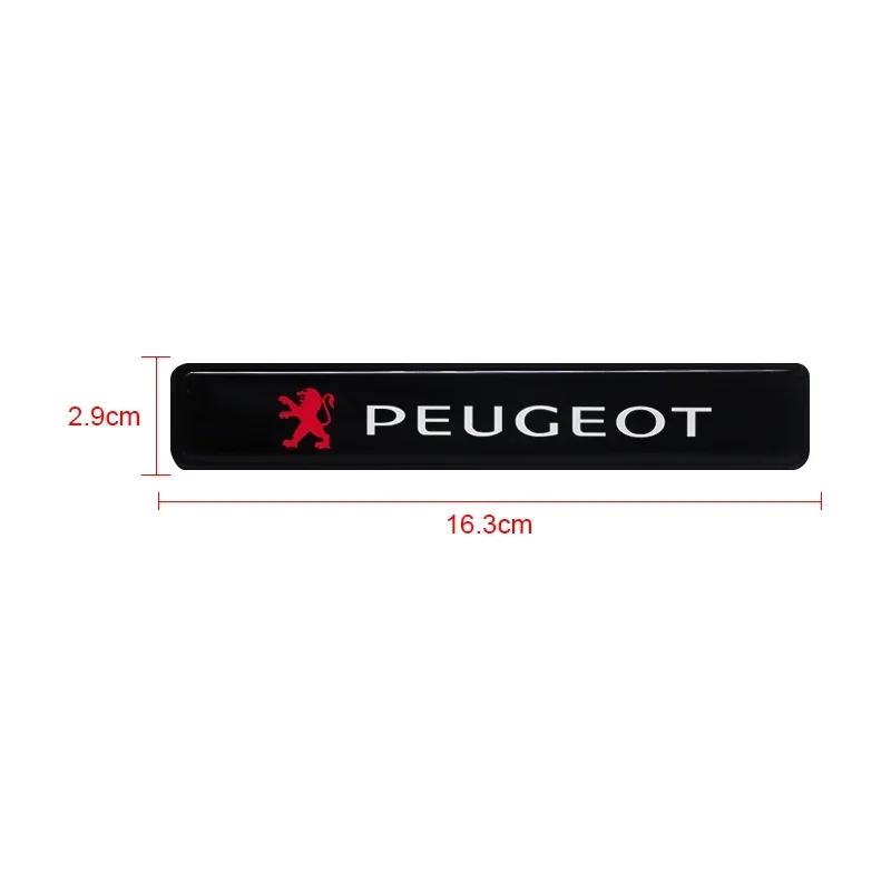 Car Decorative Light LED Front Hood Grille Emblem Badge Decor For Peugeot 206 307 308 3008 207 208 407 508 2008 5008 107 106 205