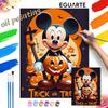 Mickey Mouse Halloween Pumpkin Oil Painting Handmade Painting Kit Diy Home Room Decoration Gift