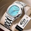BANGWEI Men's Quartz Wristwatch, Steel Band, Luminous, Waterproof, Trendy Fashion Design