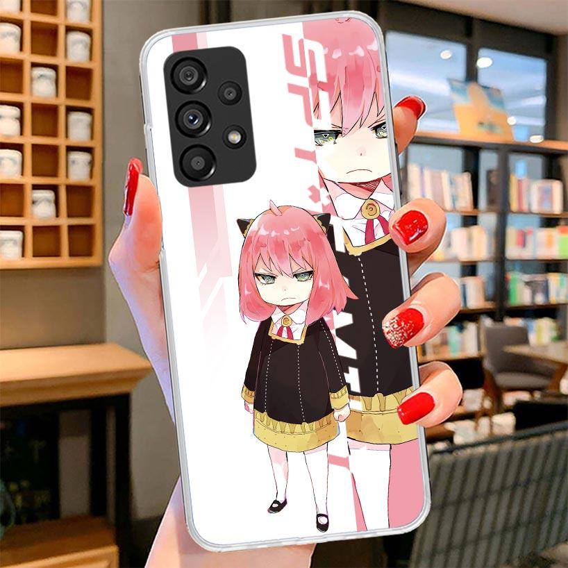 Spy Family Anya Cute Phone Case For Samsung Galaxy A17 A37 A57 A16 A26 A36 A56 A15 A25 A35 A55 A14 A24 A34 A54 A13 A23 A33 A53 G