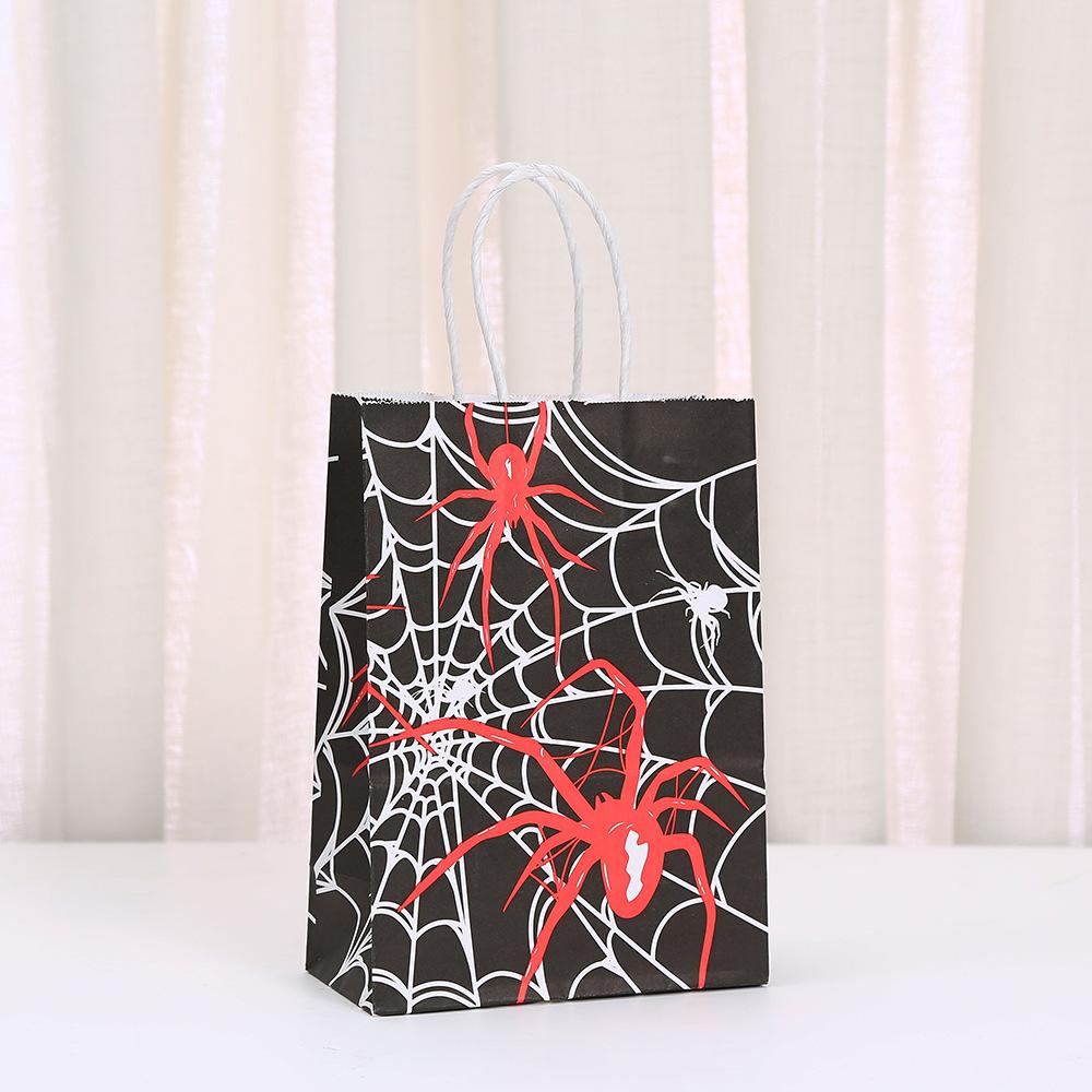 StoBag spider web gift wrapping bags for sweets personalized packaging Halloween party favor bags spooky candy treat bags