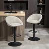 Bar Stools Set of 2 Swivel Bar Chair with Armrests and Backrest for Kitchen