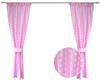CURTAINS SET for Children PINK POTATOES BOHO Set for Girls