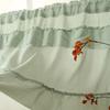 1pc Ruffle Curtain Vintage Short Half Curtain Bedroom Cabinet Blocking Coffee Fabric Window Valance Cotton Curtain Home Decor
