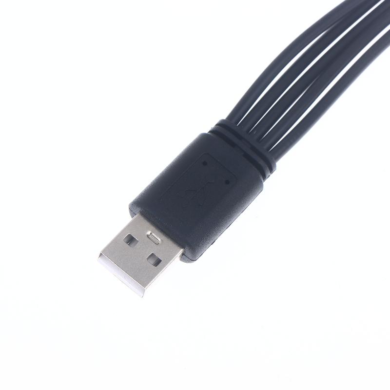 1/2Pcs 20Cm Usb To Type-C Splitter Adapter Cable 2/3/4/5 Port Usb C Splitter Cable Usb To Type C Multiple Charging Cable