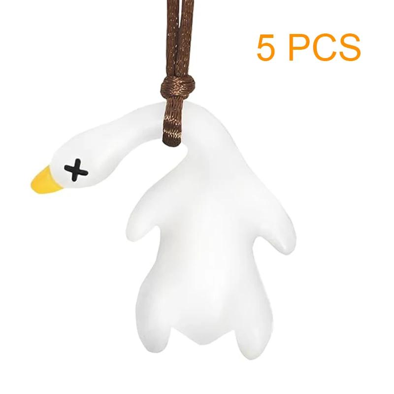 Car Color-Changing Roast Duck Pendant Car Swing Duck Ornament Creative Rearview Mirror Color-Changing Duck Ornament Gift