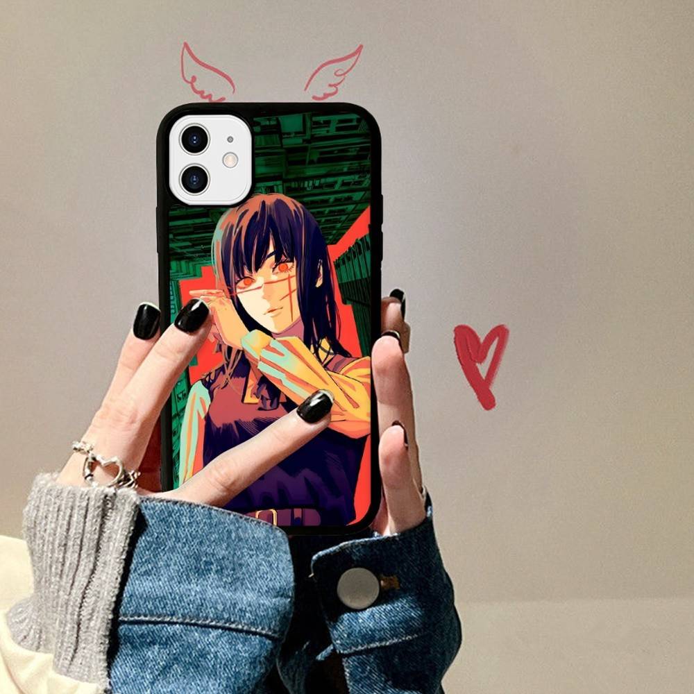 Asa Mitaka Chainsaw Man Anime Manga Phone Case For IPhone 17 16 15 14 13 Plus 12 11 Pro Max PC+TPU Cases Back Cover