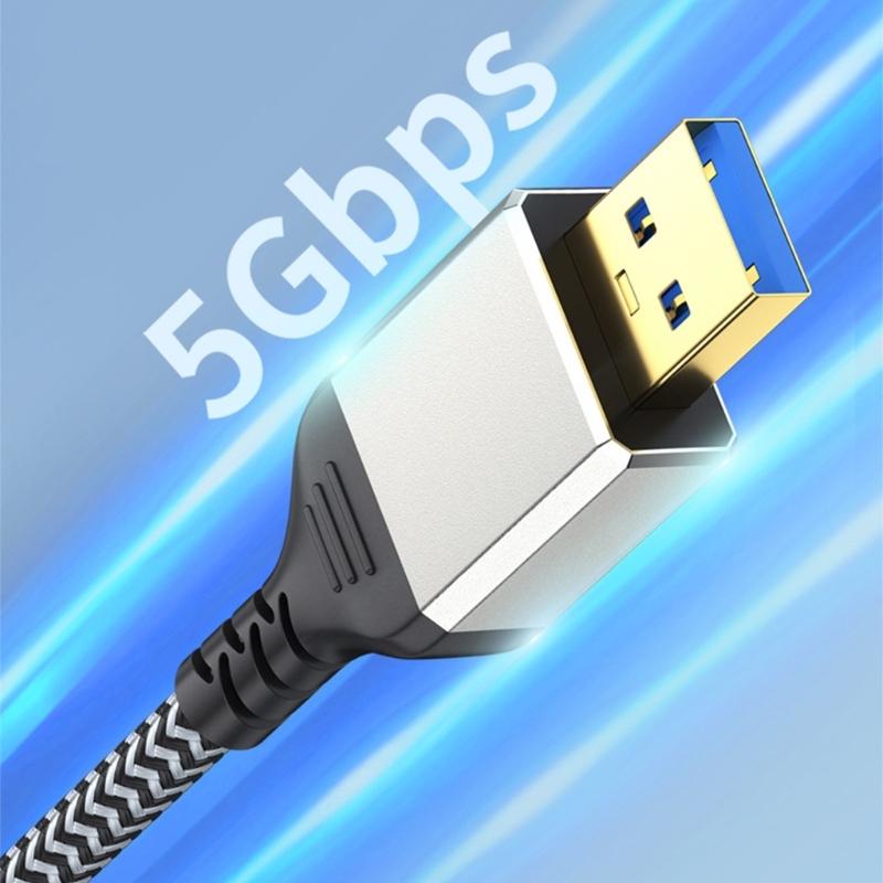 Portable USB3.0 Extension Cable 5Gbps Data Transmission Male to Female Extender Cord Data Transfer Wire Line 0.5-5m