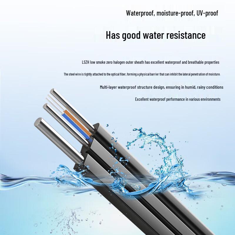 Boyang GJYXCH-2B6 Outdoor Self-Supporting Fiber Optic Drop Cable