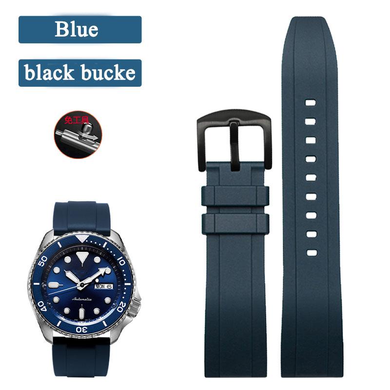 Quick Release Silicone Strap 20mm 22mm 24mm For Seiko 5 Mido Omega Seamaster Rubber Watch Band Waterproof Sports Belt Bracelets