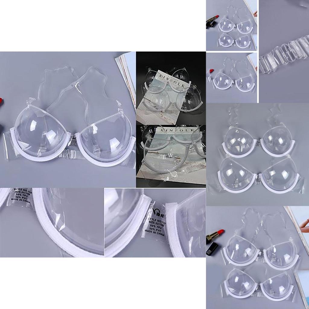 Women Transparent Bras Luxurious Disposable Underwear With Sexy Lingerie Straps