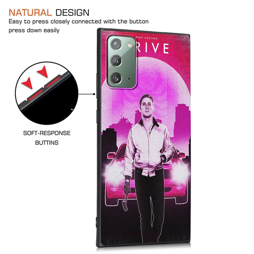 Movie Drive Ryan Gosling Art Case for Samsung Galaxy Note 20 Ultra 8 10 Lite 9 TPU Phone Cover Note 10 Plus Black Soft Shell