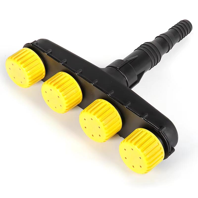 

Yellow Four-Head Drip Irrigation Sprinkler Head Garden Watering Device Efficient Agricultural Supply Spray Nozzle for Plants