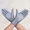 1 Pair Unsiex Winter Gloves Five Fingers Solid Color Elastic Anti-slip Sun Protection Breathable Soft Stage Performance Auction Ritual Girl