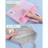 Zippered Document A4 with 2 File File Office Cross Stitch Travel Storage Nylon and PVC Pouch, Size, Water-Repellent, Handle, Pockets, Bag, Case,