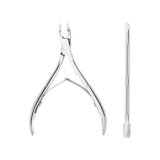 Set of 2 Cuticle Nippers, Nipper Type Nail Clippers, Nipper Type, Nail Clippers for Ingrown Nails, Stainless Steel Nail Nippers, Cuticle Cutters,