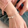 Non-specification Broken Silver Zircon Flash Diamond Pearl Bracelet Women's Light Luxury Niche Exquisite Bracelet Student Jewelry