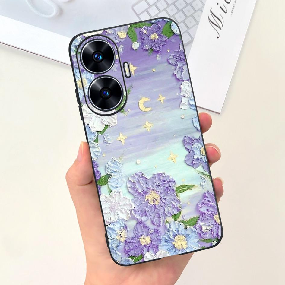 Per Custodia OPPO Realme C55 Carino Astronauta Cover Morbida in Silicone Posteriore per Realme C55 RMX3710 C 55 Real me C55 Custodia