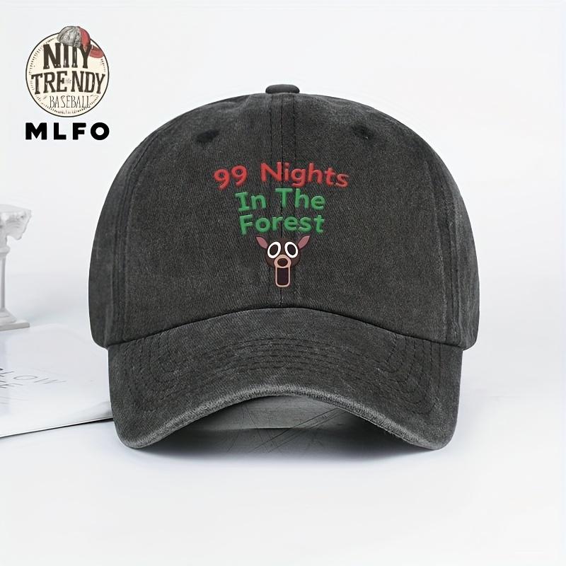 MLFO Mens  Unisex Vintage  Nights in the Forest Printed Baseball Cap  Retro ForestThemed Game Hat Lightweight Breathable