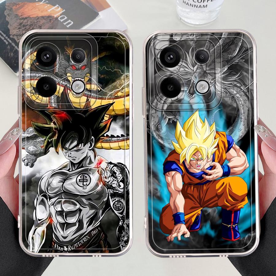 Comics Saiyan Goku Case for Xiaomi Redmi Note 14 Pro Plus 9 10 13C 12S 11S 11 A4 10S 14C Note 13 12 Soft Phone Cover